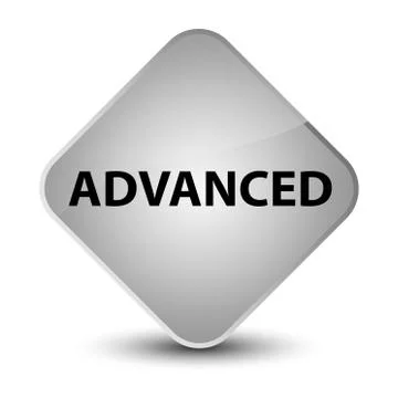 Advanced elegant white diamond button Stock Illustration