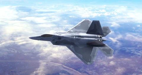 Advanced Fighter Jet Flying Above The Stock Video Pond5