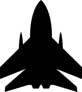 Advanced fighter jet icon. Illustrazione stock