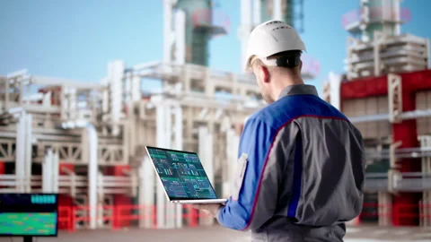Advanced Gas Power Plant Control System Stock Footage 328709249