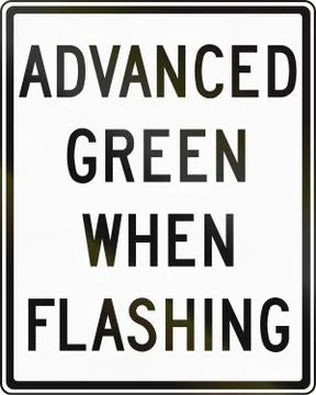 Advanced Green When Flashing in Canada Illustrazione stock