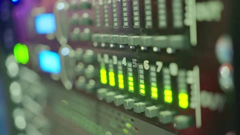 Advanced HighTech Server Equipment Featuring Illuminating LED Indicators for 库存影片 303708936