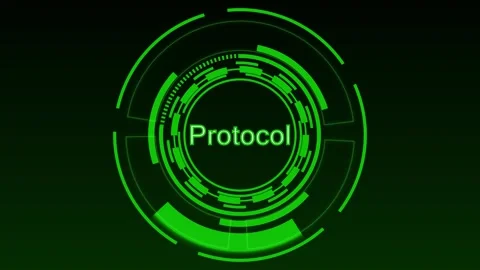 Advanced HUD interface outlines modern data infrastructure grids. Creative .. Stock Footage 338240304