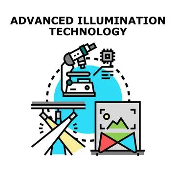 Advanced illumination technology for scientific research and imaging 스톡 일러스트
