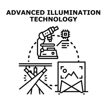 Advanced illumination technology for scientific research and imaging Illustrazione stock