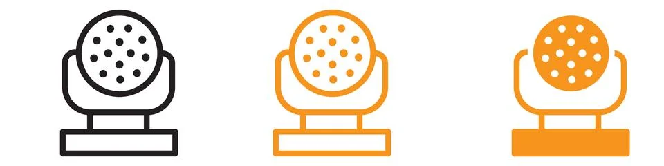 Advanced Laser Lamp Icon for Technology and Precision Tools Graphics Ideal .. Stock Illustration