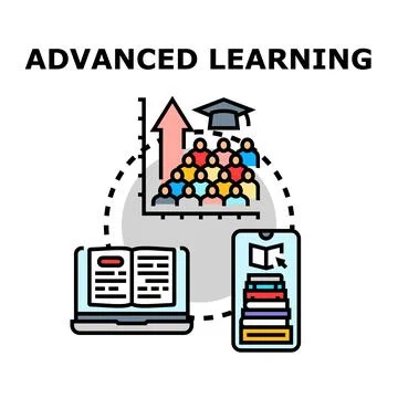 Advanced learning system for career development and education Stock Illustration