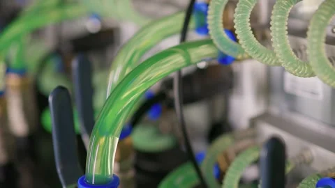Advanced liquid cooling system enhances performance and efficiency in data Stock Footage 280939148