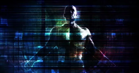 Advanced Machine Learning Neural Network Technology System Processing Stock Footage 333430251