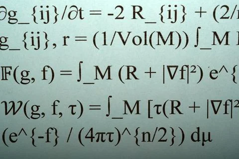 Advanced math theories exploration Stock Photos