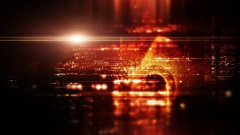 Advanced Matrix Simulation Data Head Up Display Stock Footage 234772557
