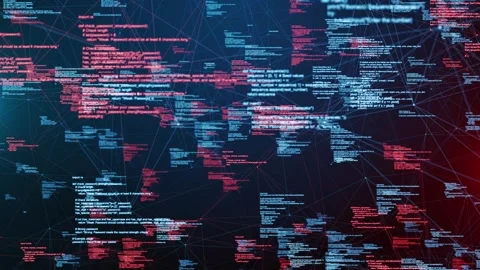 Advanced Network Architecture Cloud IoT Big Data Stock Footage 303937650