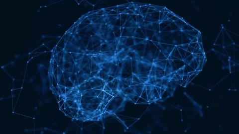 Advanced Neural Network and Machine Learning Visualization Animation Video stock 323860471