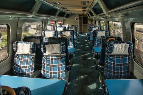 Advanced Passenger Train 1st class carriage Stock Photos