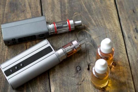 Advanced personal vaporizer or e-cigarette Stock Photos