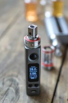 Advanced personal vaporizer or e-cigarette Stock Photos