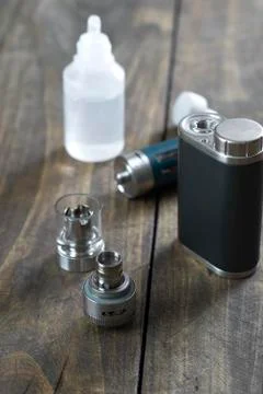 Advanced personal vaporizer or e-cigarette Stock Photos