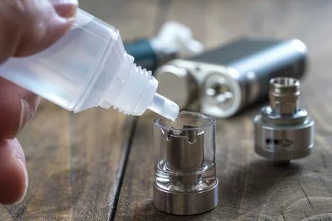 Advanced personal vaporizer or e-cigarette Foto stock