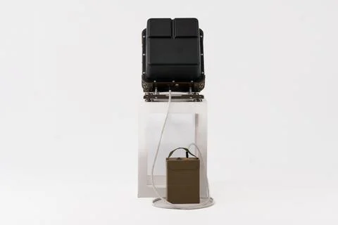 Advanced Portable Electronic Warfare System with Battery Pack Fotos de archivo