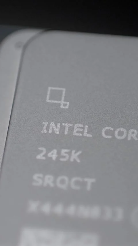 Advanced processor from Intel Core Ultra 5 245K family 스톡 동영상 344245819