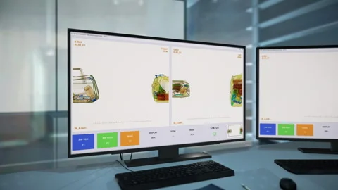 Advanced Protection System Checking Prohibited Luggage Items At An Airport Stock Footage 279218895