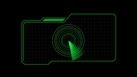 Advanced radar screen monitors international security network positions. Di.. Stock Footage 337817721