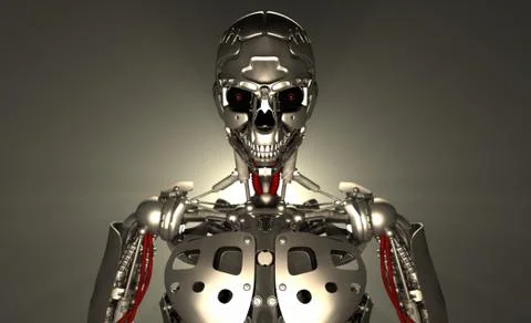 Advanced robot soldier Illustrazione stock