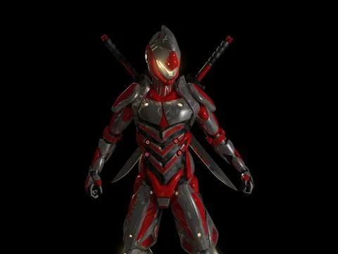 Advanced robot soldier Stock-Illustration