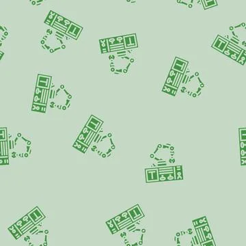 Advanced robotics control panel glyph vector seamless pattern イラスト素材