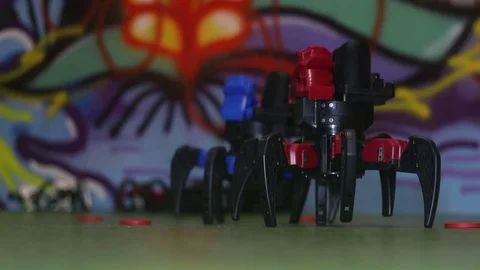 Advanced robots spiders Stock Footage 81790308
