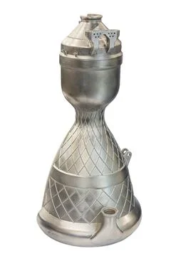 Advanced rocket engine combustion chamber and nozzle assembly manufactured us Stock Photos