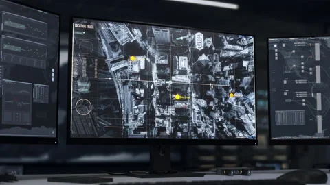 Advanced Spy Agency Tracking System Scan... | Stock Video | Pond5