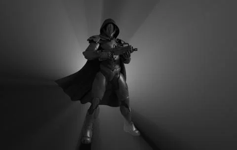Advanced steath soldier Illustrazione stock