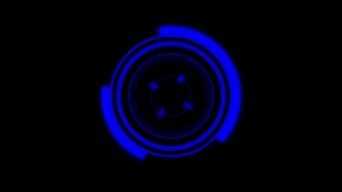 Advanced target reticle coordinates interactive weapon system tracking data.. Video stock 337817805
