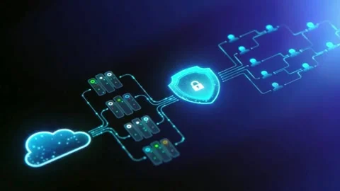 Advanced Tech Security Lock – Smart Protection for Home &amp; Office Stock Footage 314932389