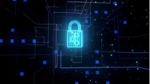 Advanced Tech Security Lock for Ultimate Protection Stock Footage 314932378