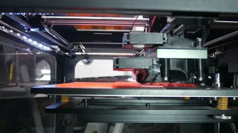 Advanced technological development of 3d printers Stock Footage 89145189
