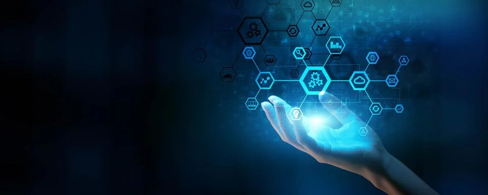 Advanced Technological Network Integrating Data and Cloud Solutions Globally. Stock Photos