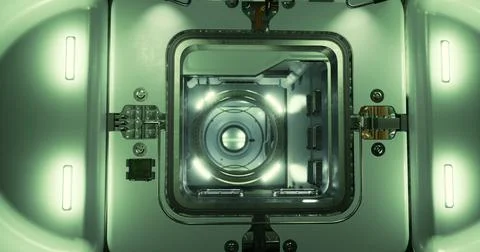 Advanced technology chamber with illuminated components for research 스톡 일러스트