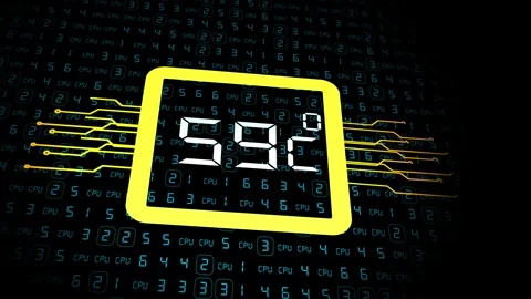 Advanced Technology Concept Visualization: Circuit Board CPU Processor Microchip 库存影片 322127219