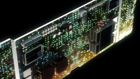 Advanced Technology Concept Visualization: VFX Bleeding Edge Technology on Stock Footage 176967579