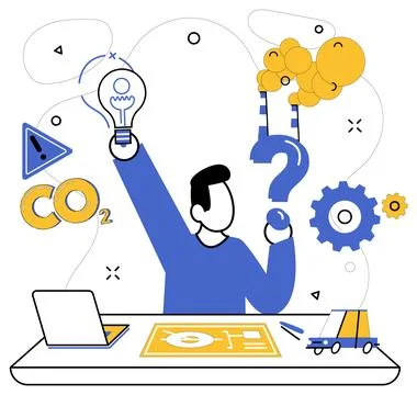 Advanced technology. Intellectual growth is summit reached by businesses scaling Stock Illustration
