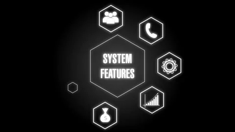 Advanced technology interface dashboards blend glowing neon lines on grids... Stock Footage 340998840