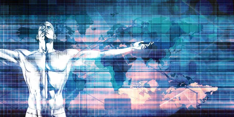 Advanced Technology Solutions Transforming Modern Professional Landscape Stock Illustration