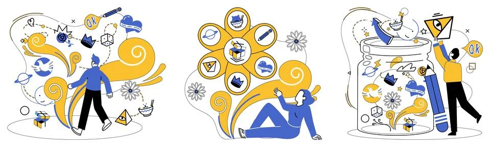 Advanced technology. Technological efficiency is compass ensuring businesses Stock Illustration