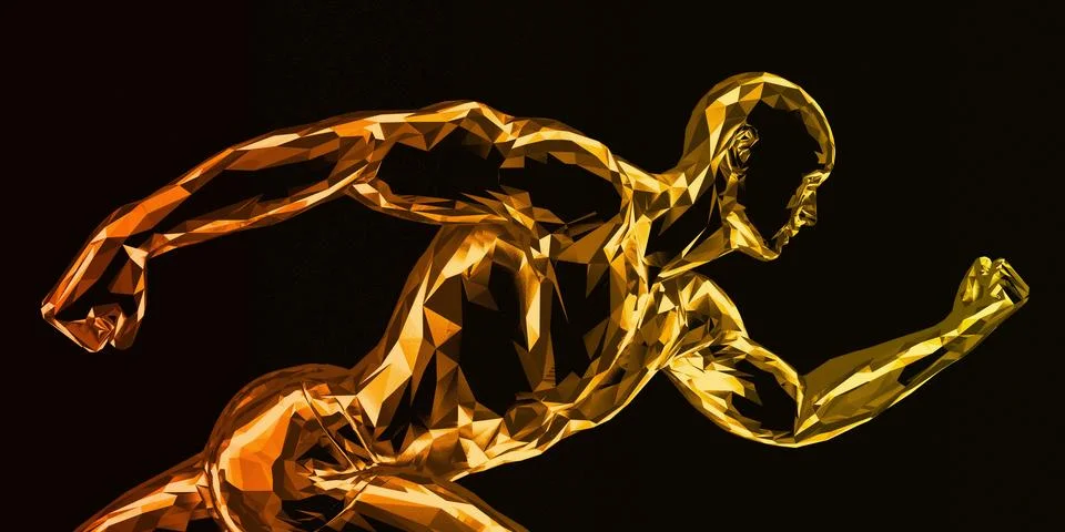 Advanced Training Concept Reveals Athletic Movement Potential Stock Illustration
