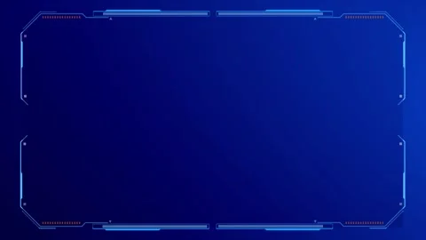 Advanced user control interface panel with holographic displays, signal interfer Stock Footage 340156034
