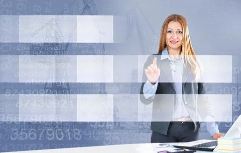 Advanced user of high modern technology Stock-Fotos