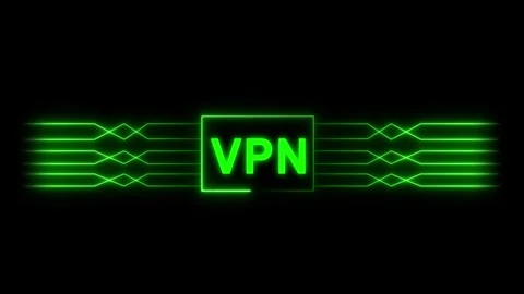 Advanced VPN text represents secure internet encryption methods. Technical .. Stock Footage 337370164