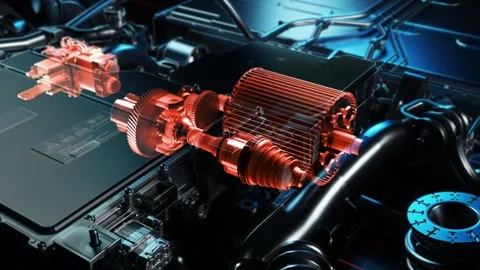 Advanced Zero-Emission Car Platform System Stock Footage 327912584